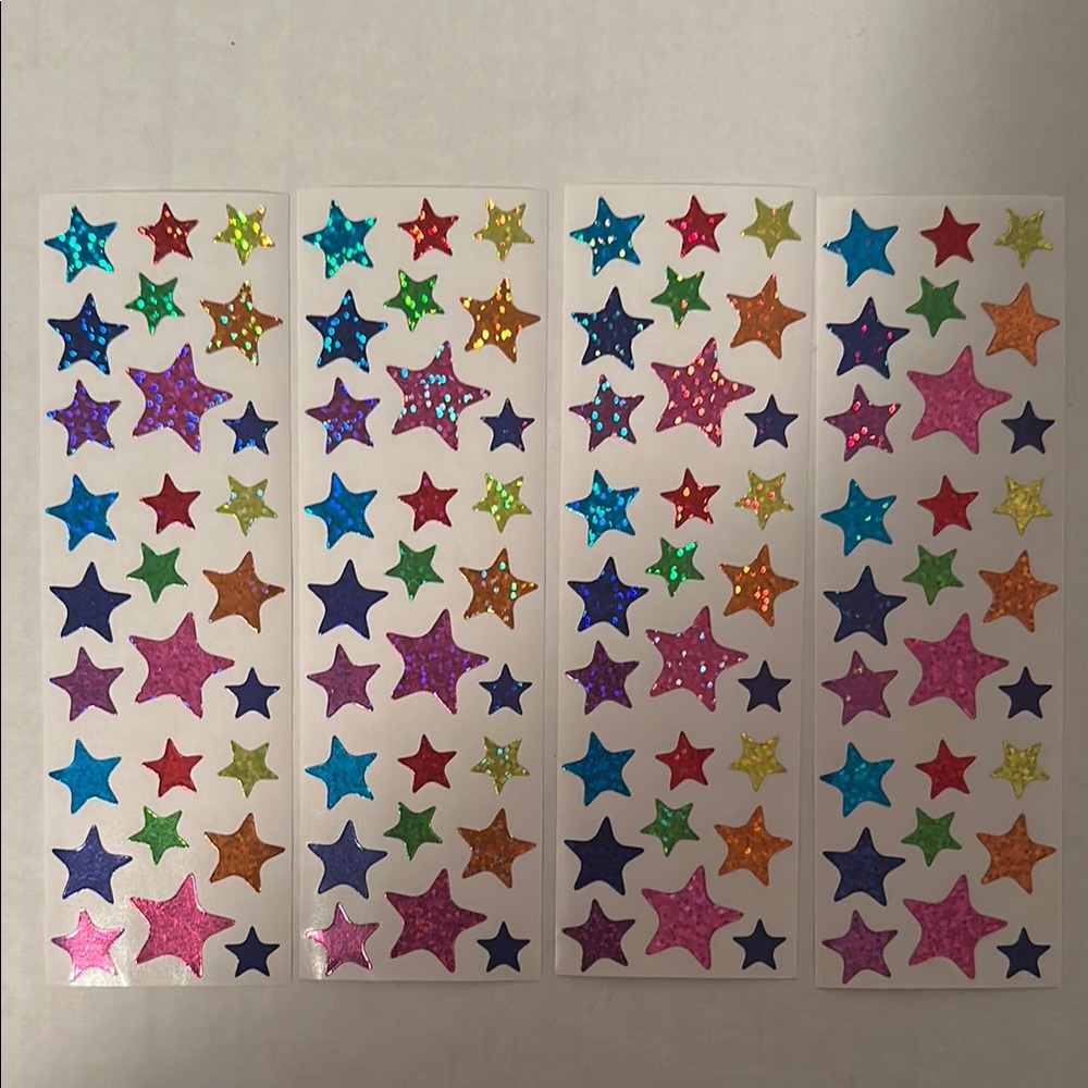 Sandylion Colorful Star Stickers (no logo)-4 strips